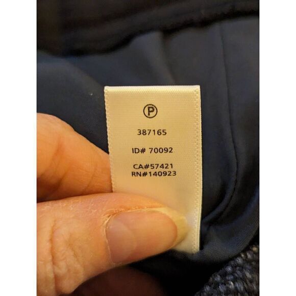 Ann Taylor LOFT Women's Blue Marisa Cut Tweed Lined Tapered Heavy Trouser Size 2 - Picture 9 of 10